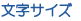 文字サイズ変更