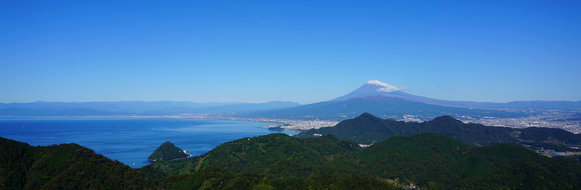 葛城山からの富士山の眺め